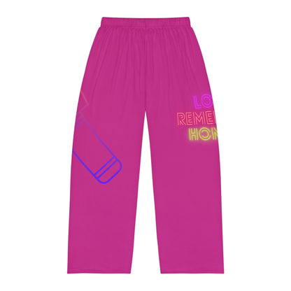 Men's Pajama Pants: Music Pink