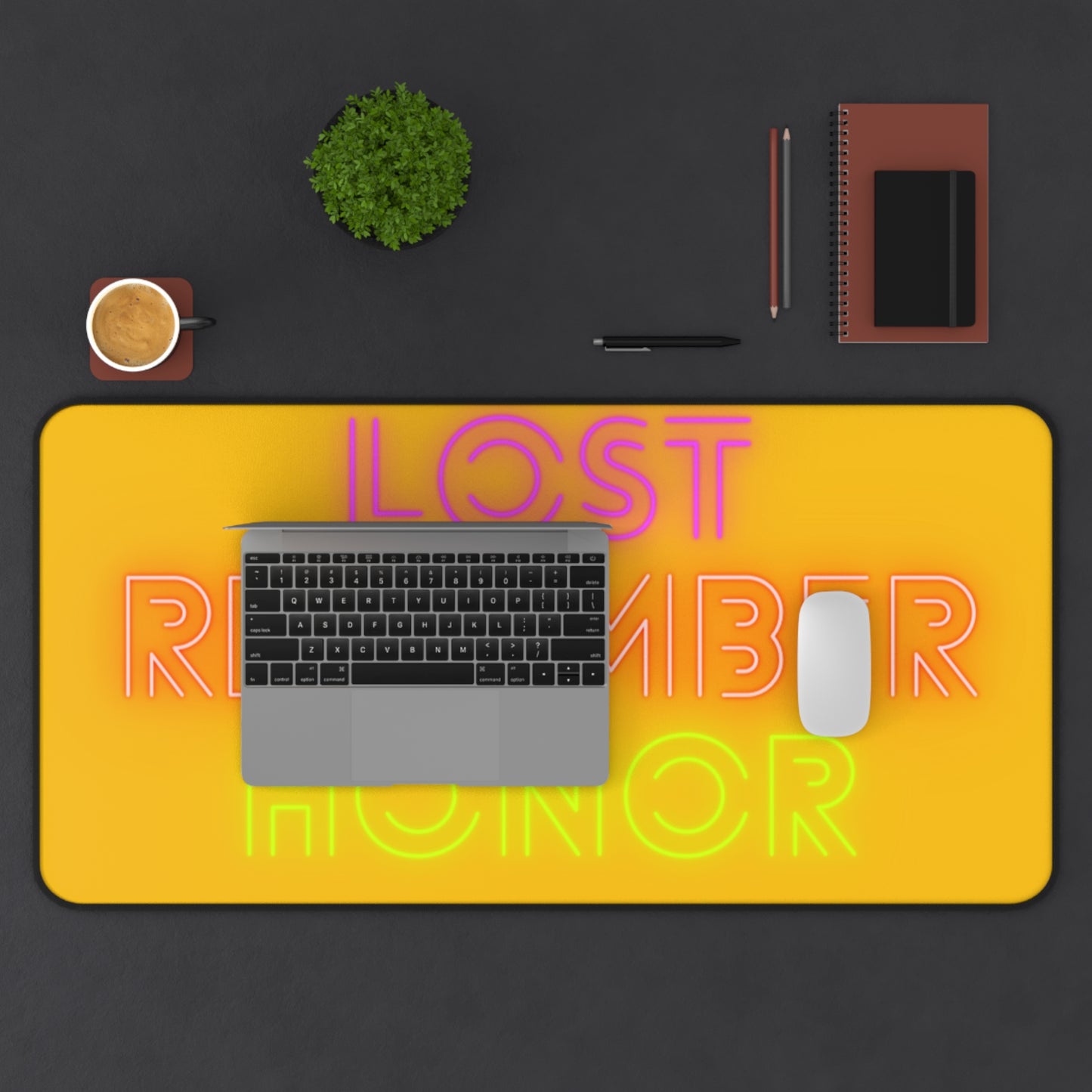 Desk Mat: Lost Remember Honor Yellow