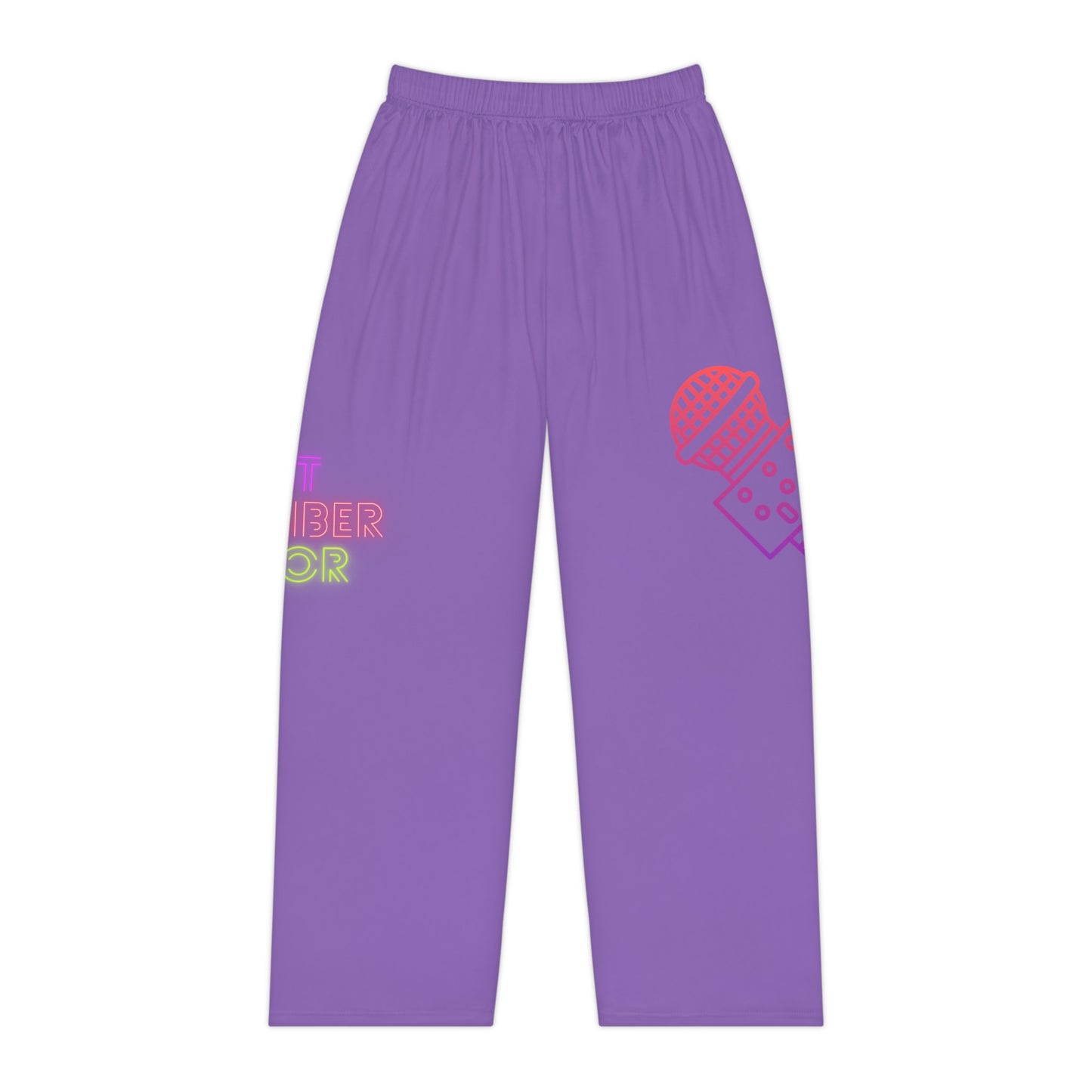 Women's Pajama Pants: Music Lite Purple