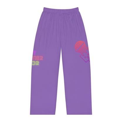 Women's Pajama Pants: Music Lite Purple