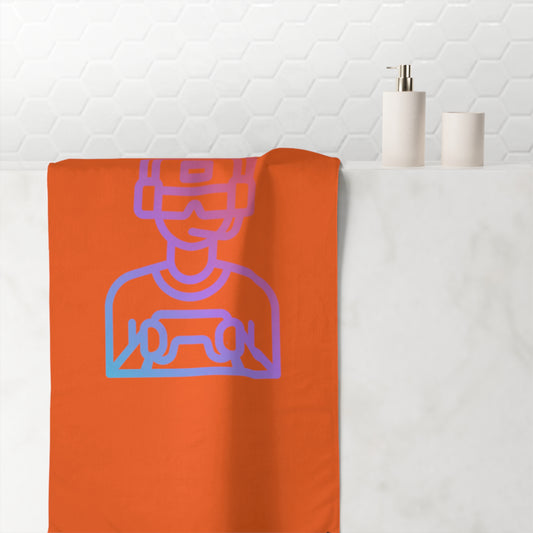 Mink-Cotton Towel: Gaming Orange