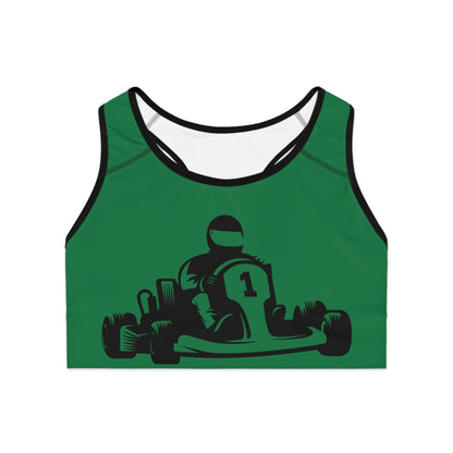 Sports Bra: Racing Dark Green