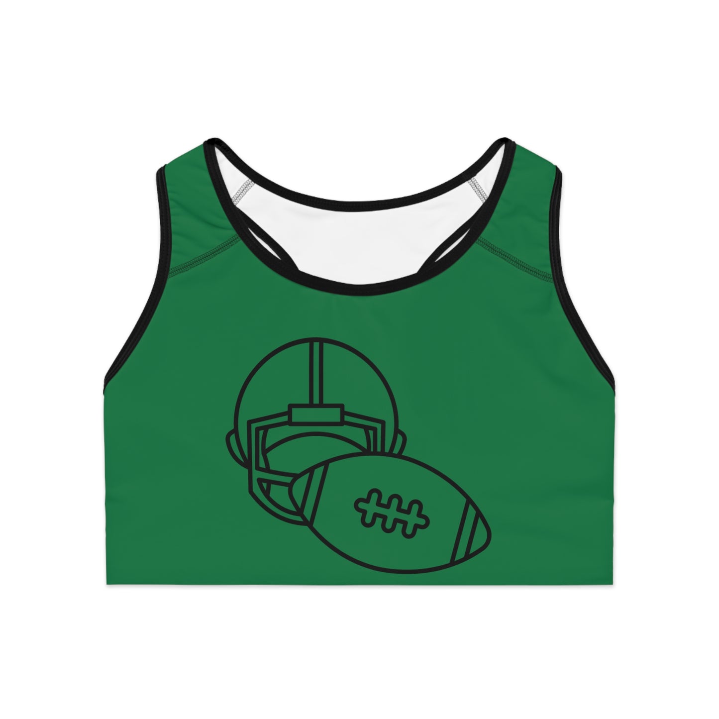 Sports Bra: Football Dark Green