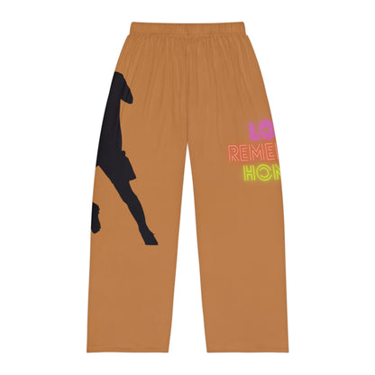 Men's Pajama Pants: Soccer Lite Brown