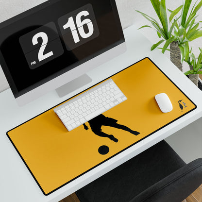 Desk Mats: Soccer Yellow