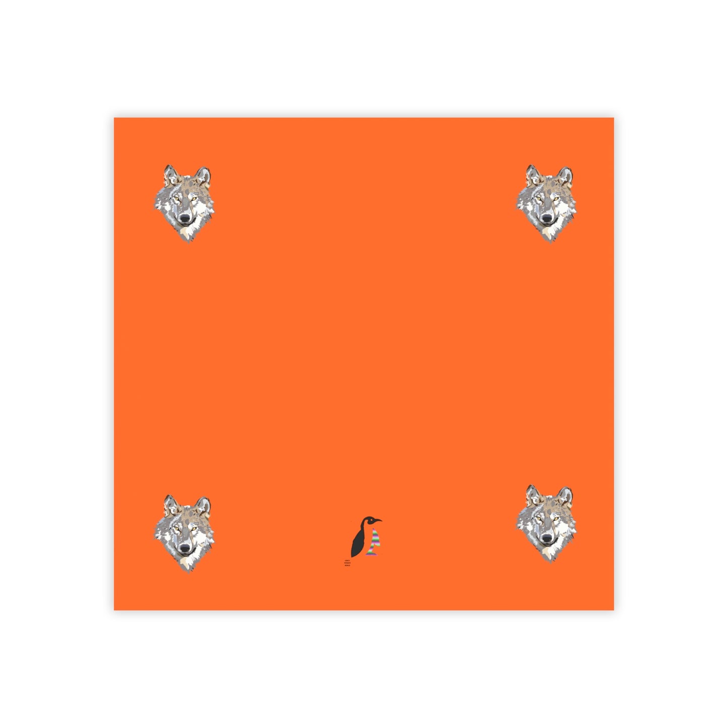 Post-it® Note Pads: Wolves Orange