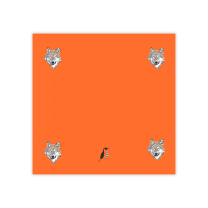 Post-it® Note Pads: Wolves Orange