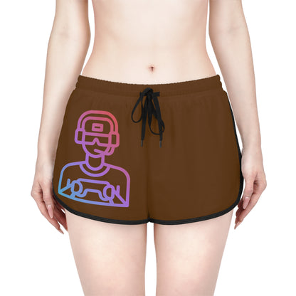 Women's Relaxed Shorts: Gaming Brown