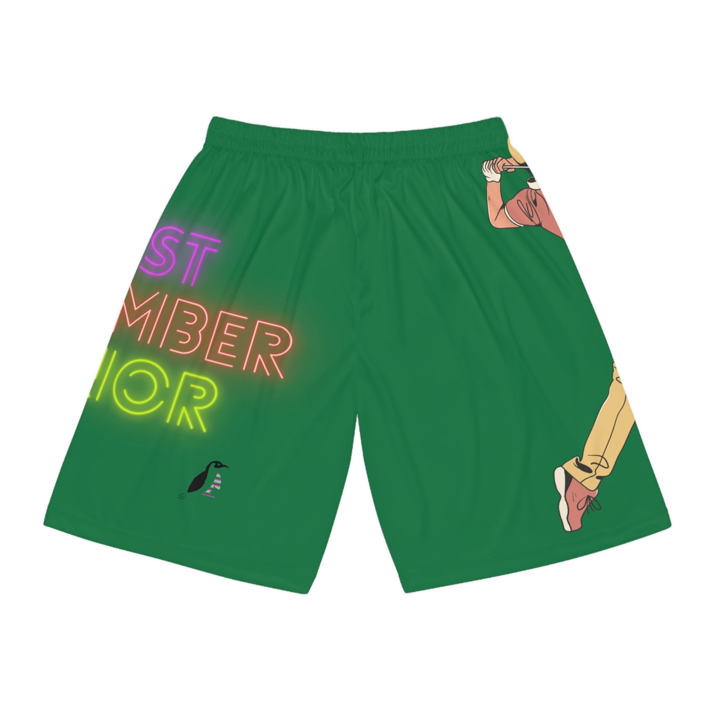 Basketball Shorts: Golf Dark Green