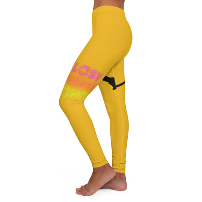 Women's Spandex Leggings: Hockey Yellow