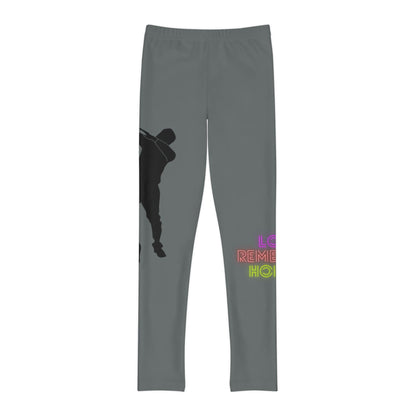 Youth Full-Length Leggings: Dance Dark Grey