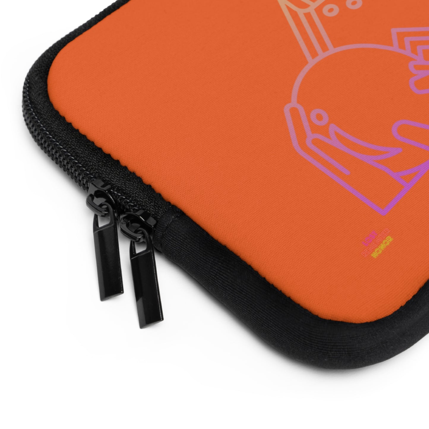 Laptop Sleeve: Bowling Orange