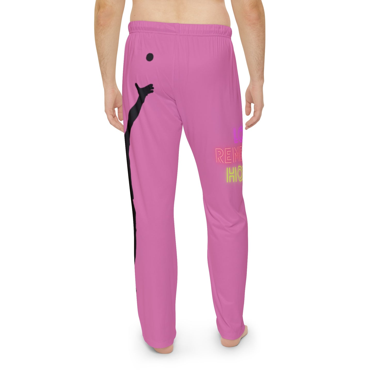 Men's Pajama Pants: Tennis Lite Pink