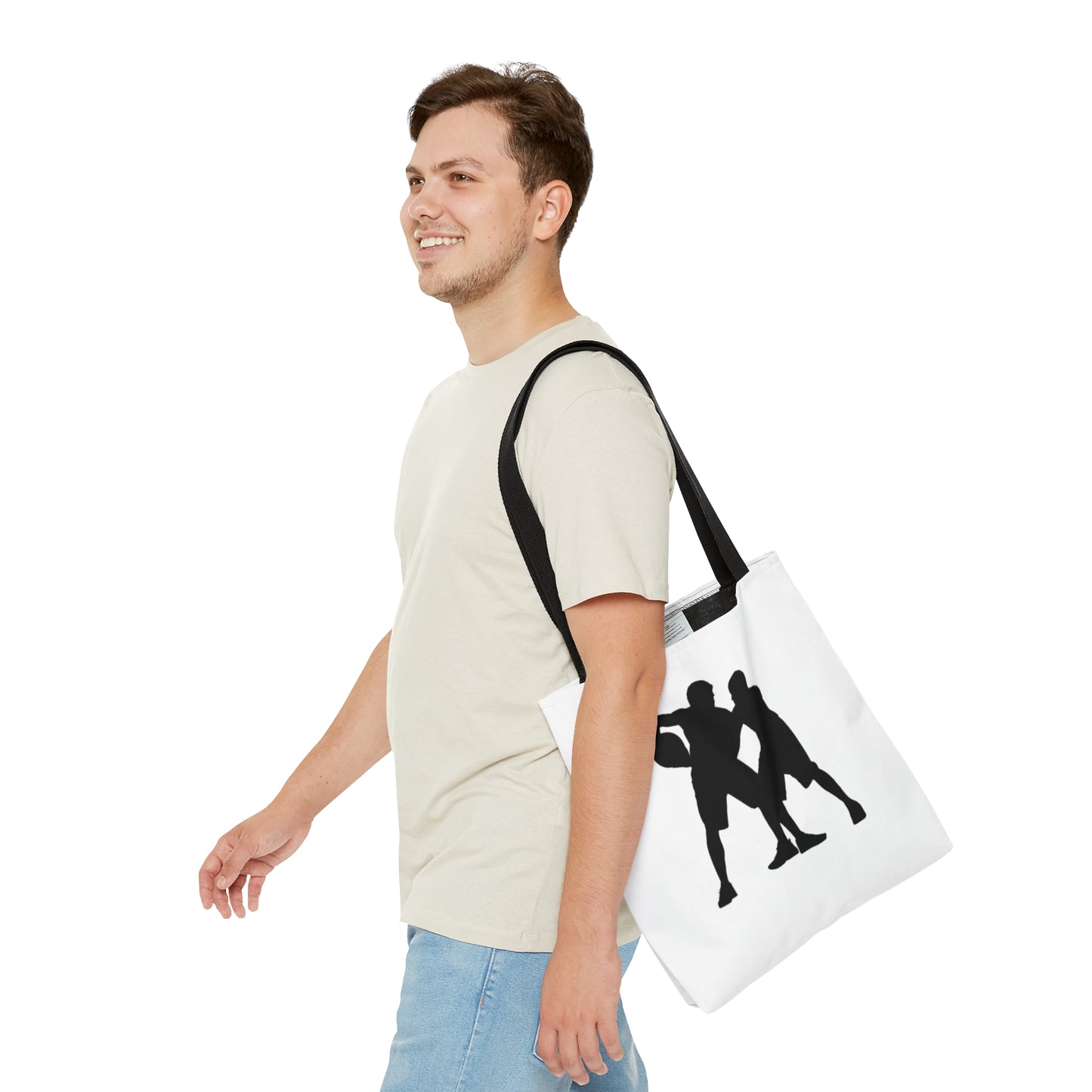 Tote Bag: Basketball White