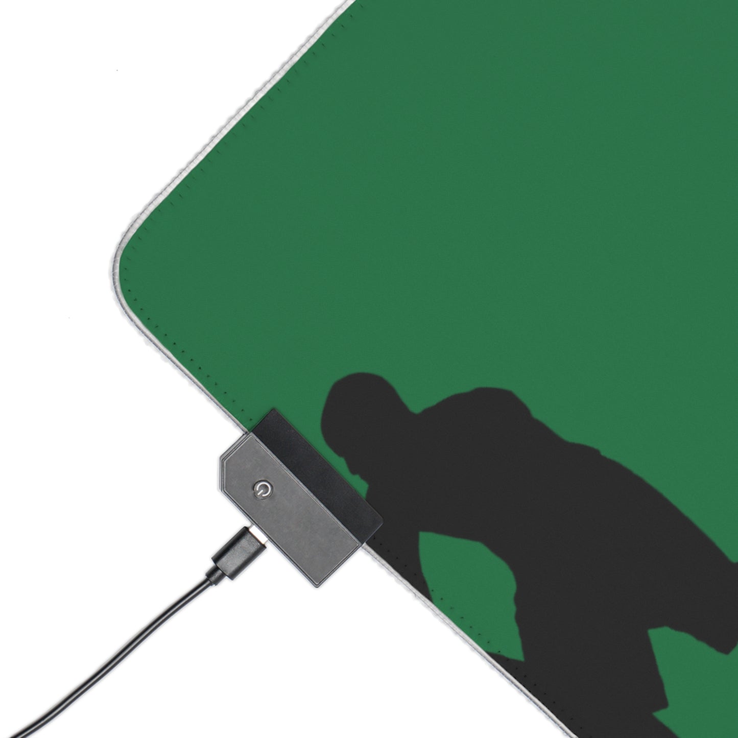 LED Gaming Mouse Pad: Basketball Dark Green