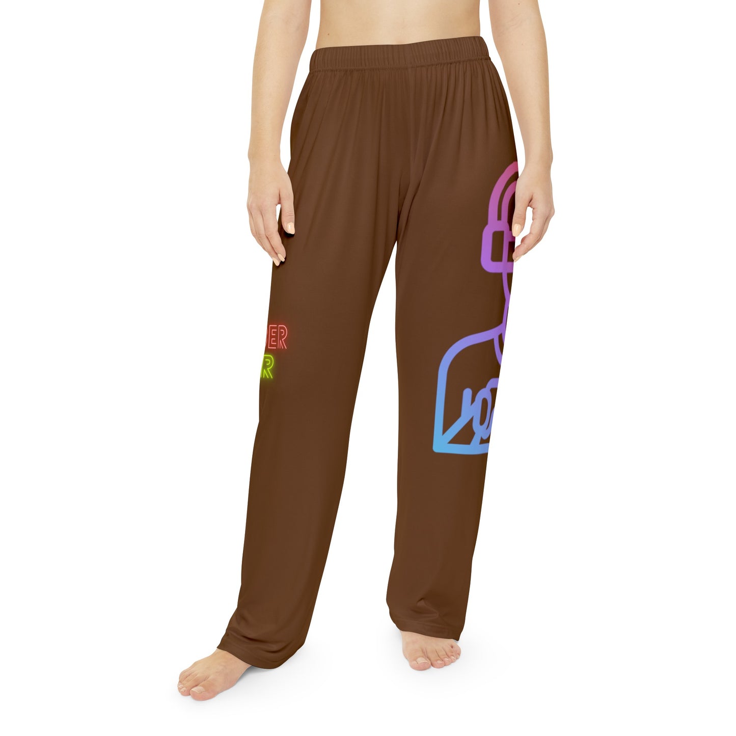 Women's Pajama Pants: Gaming Brown