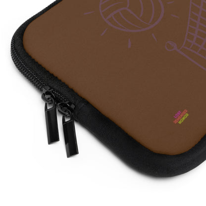 Laptop Sleeve: Volleyball Brown