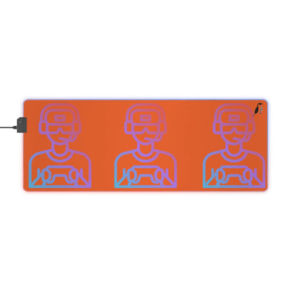 LED Gaming Mouse Pad: Gaming Orange