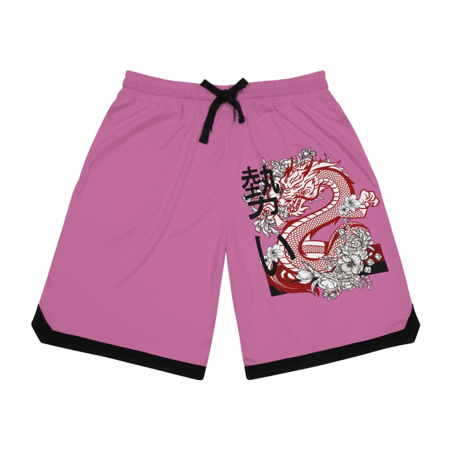 Basketball Rib Shorts: Dragons Lite Pink