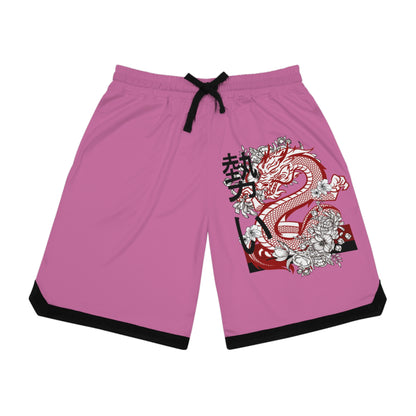 Basketball Rib Shorts: Dragons Lite Pink