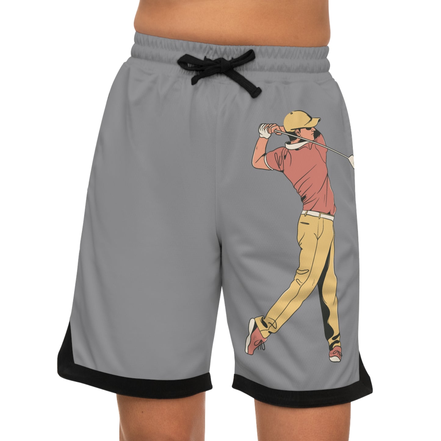 Basketball Rib Shorts: Golf Grey