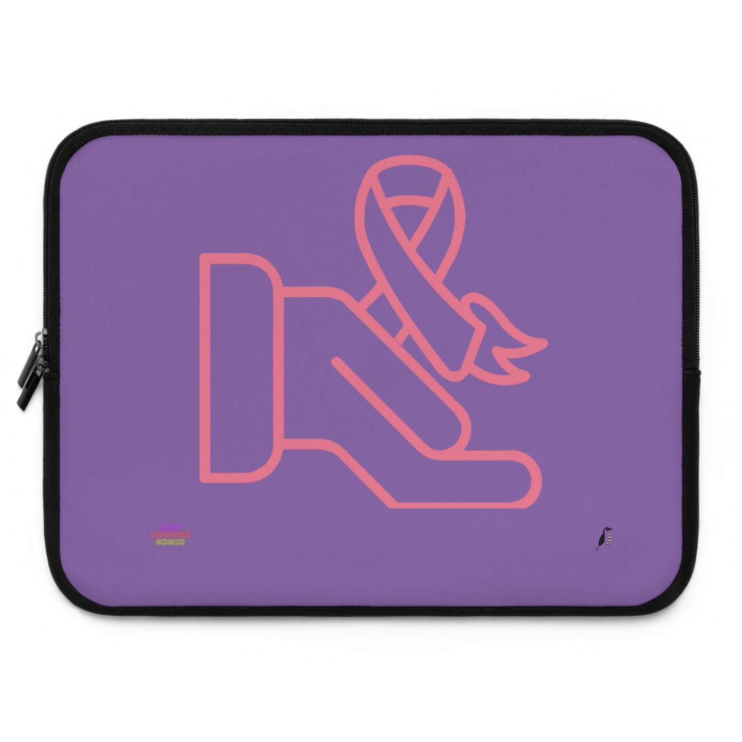 Laptop Sleeve: Fight Cancer Lite Purple