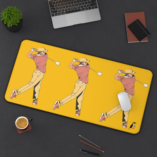 Desk Mat: Golf Yellow