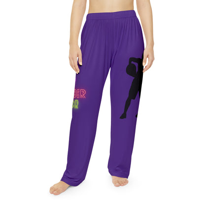 Women's Pajama Pants: Basketball Purple