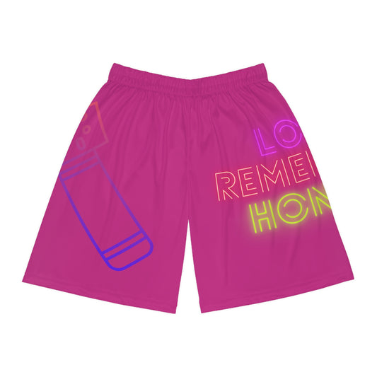 Basketball Shorts: Music Pink