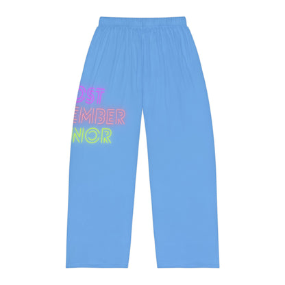 Men's Pajama Pants: Lost Remember Honor Lite Blue