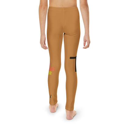 Youth Full-Length Leggings: Fishing Lite Brown