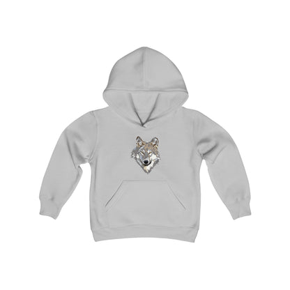 Youth Heavy Blend Hooded Sweatshirt: Wolves