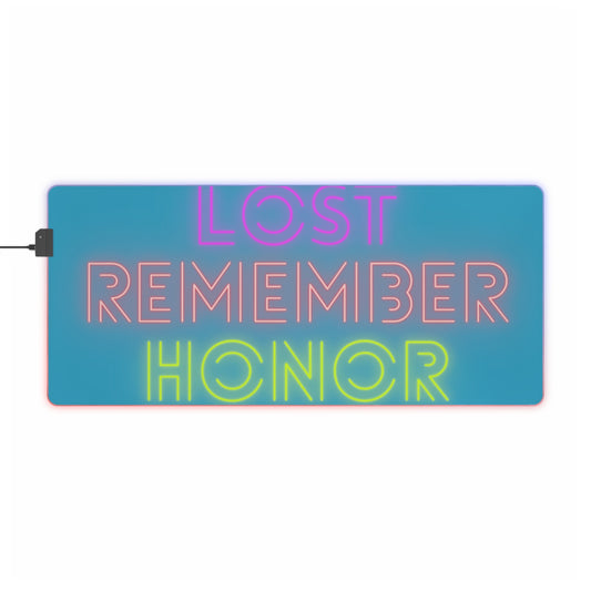 LED Gaming Mouse Pad: Lost Remember Honor Turquoise
