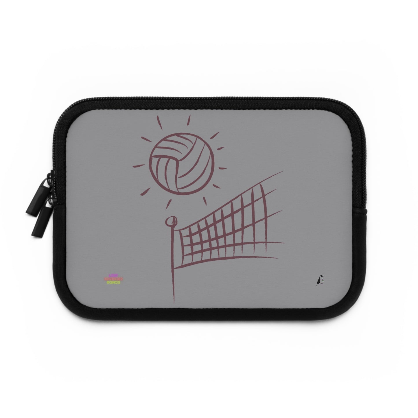 Laptop Sleeve: Volleyball Grey