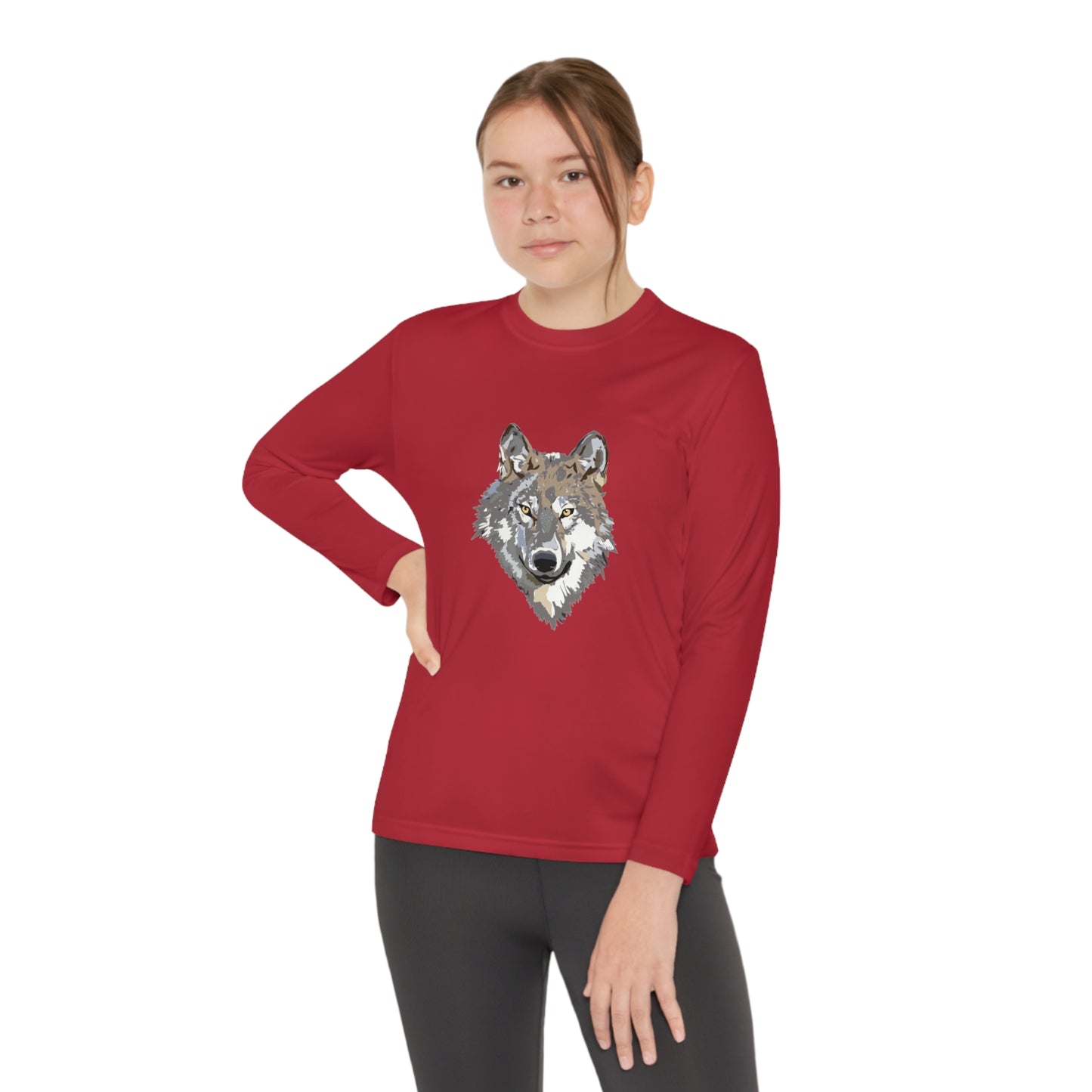 Youth Long Sleeve Competitor Tee: Wolves