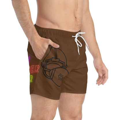 Swim Trunks: Football Brown