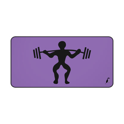 Desk Mat: Weightlifting Lite Purple