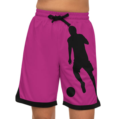 Basketball Rib Shorts: Soccer Pink