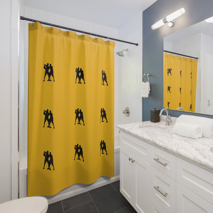 Shower Curtains: #2 Basketball Yellow