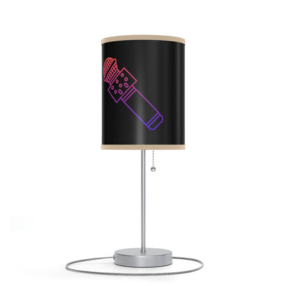 Lamp on a Stand, US|CA plug: Music Black