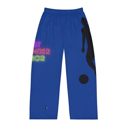 Men's Pajama Pants: Soccer Dark Blue