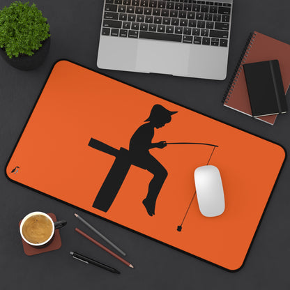 Desk Mat: Fishing Orange