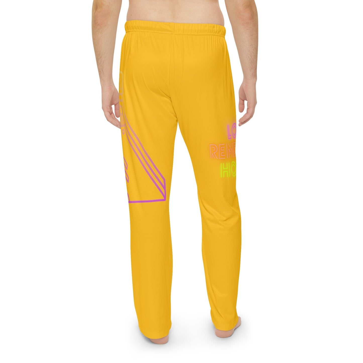 Men's Pajama Pants: Bowling Yellow