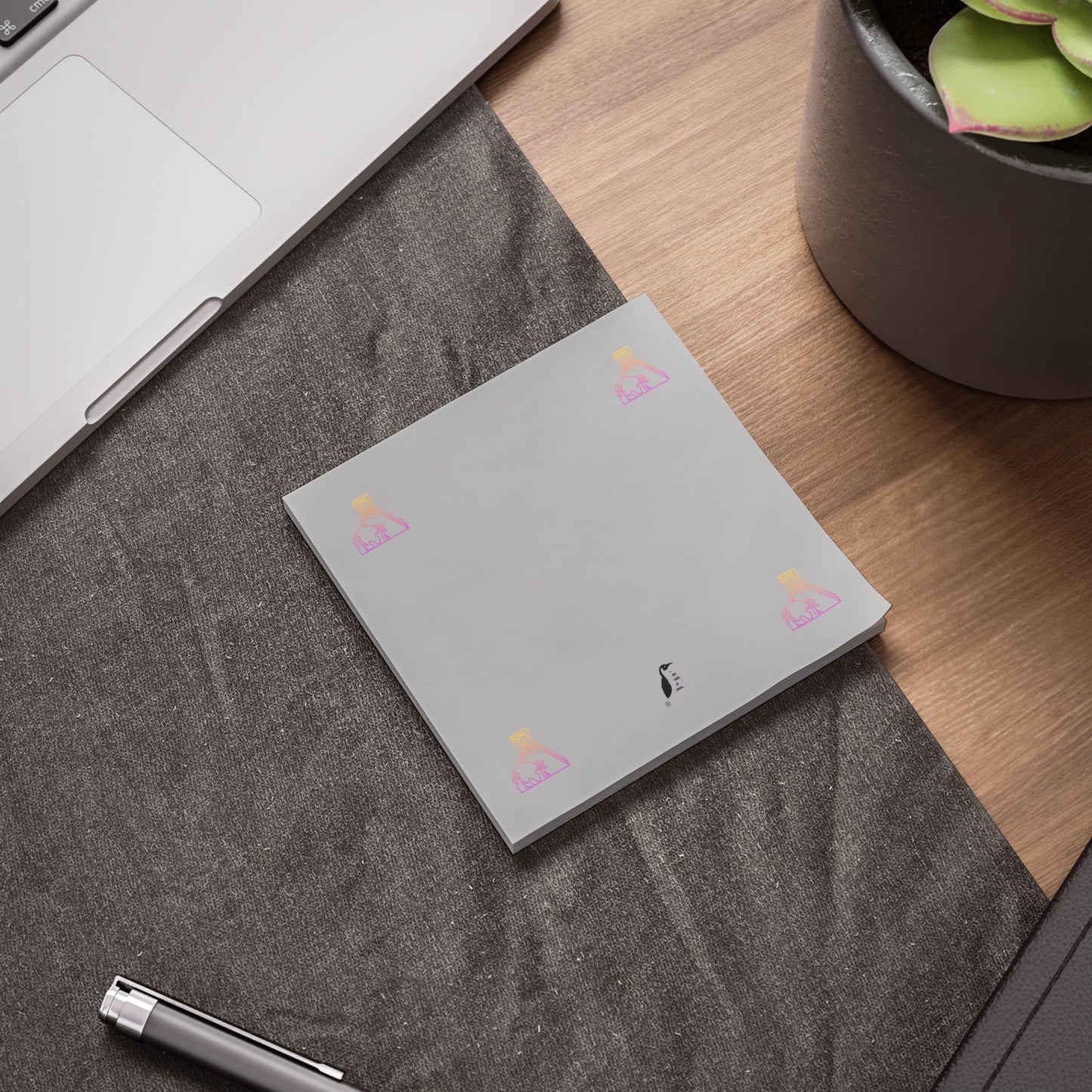 Post-it® Note Pads: Bowling Lite Grey