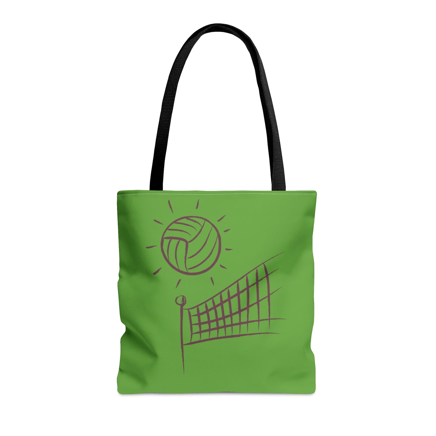 Tote Bag: Volleyball Green