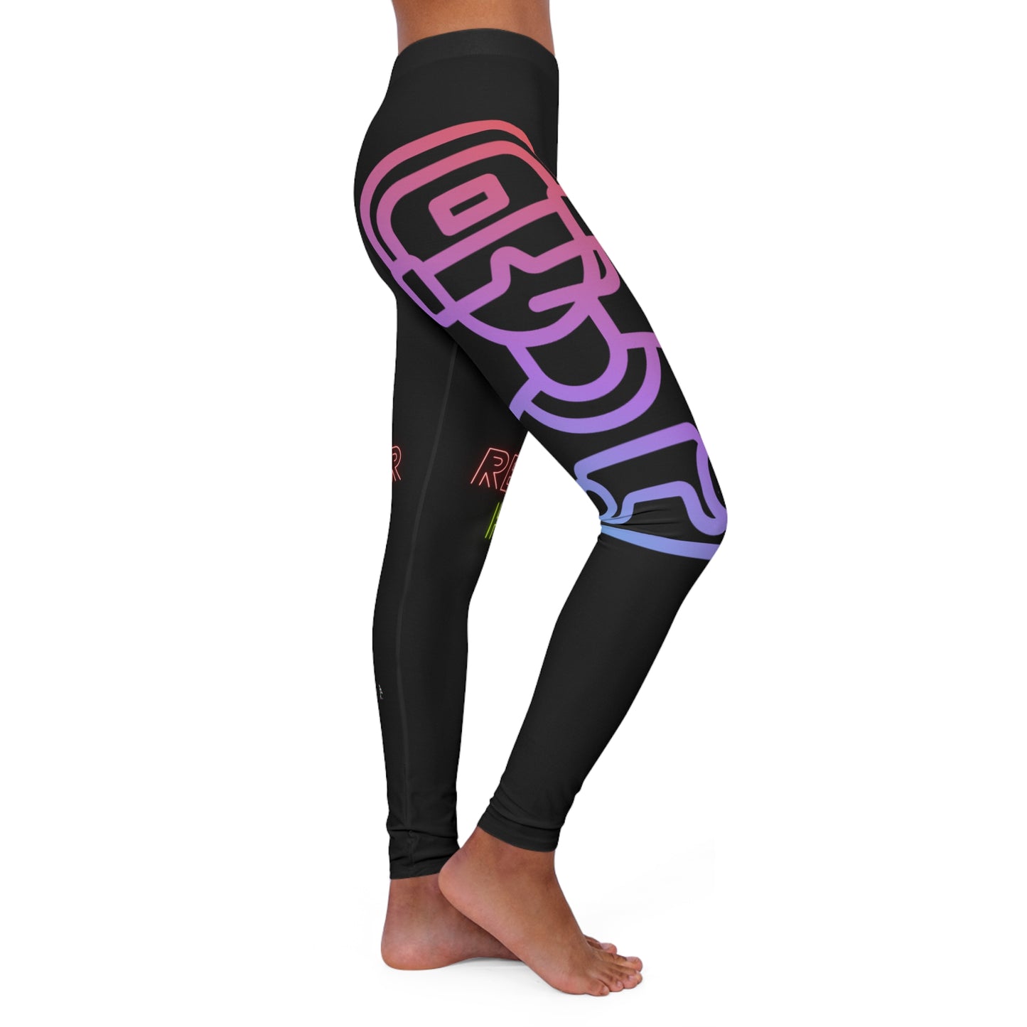 Women's Spandex Leggings: Gaming Black