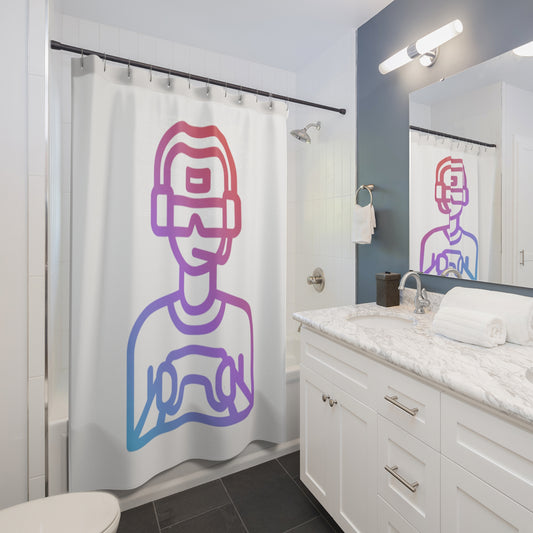 Shower Curtains: #1 Gaming White