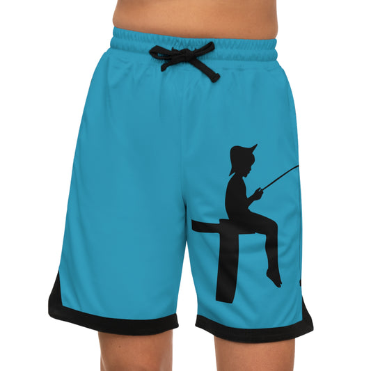 Basketball Rib Shorts: Fishing Turquoise