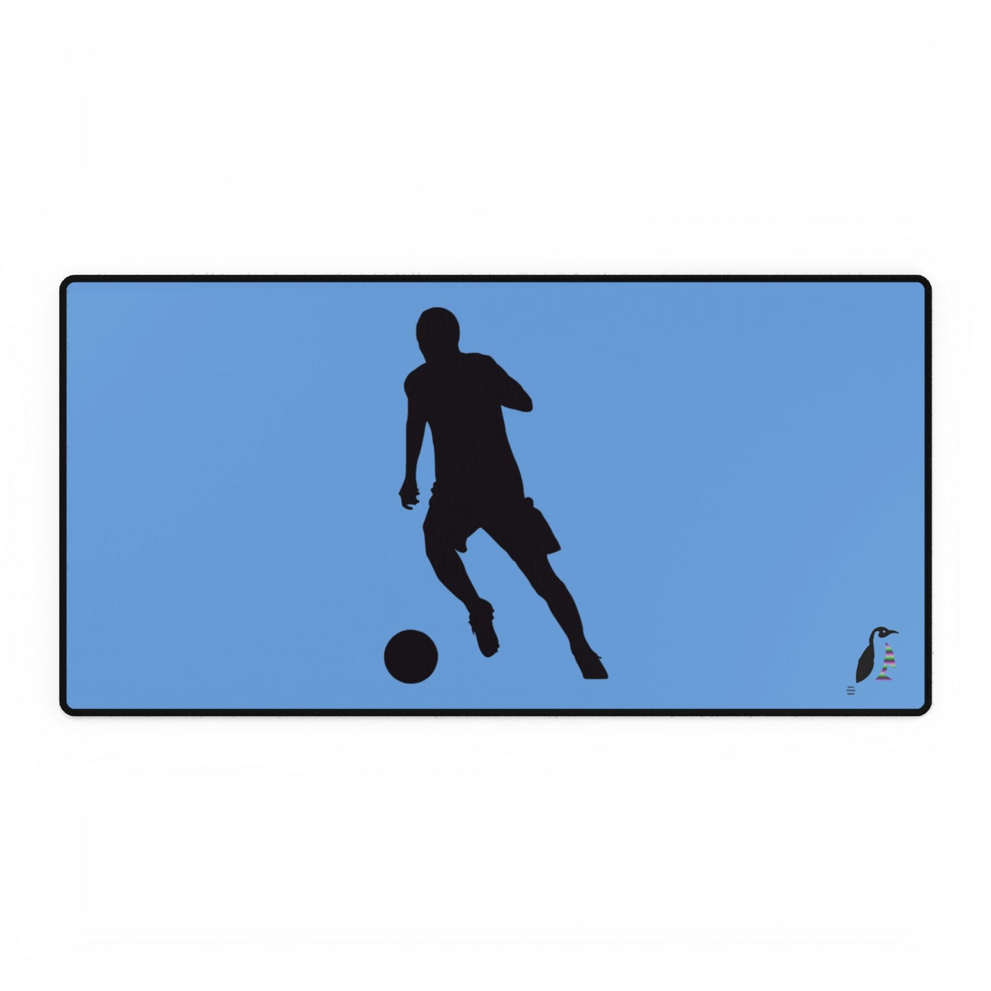 Desk Mats: Soccer Lite Blue