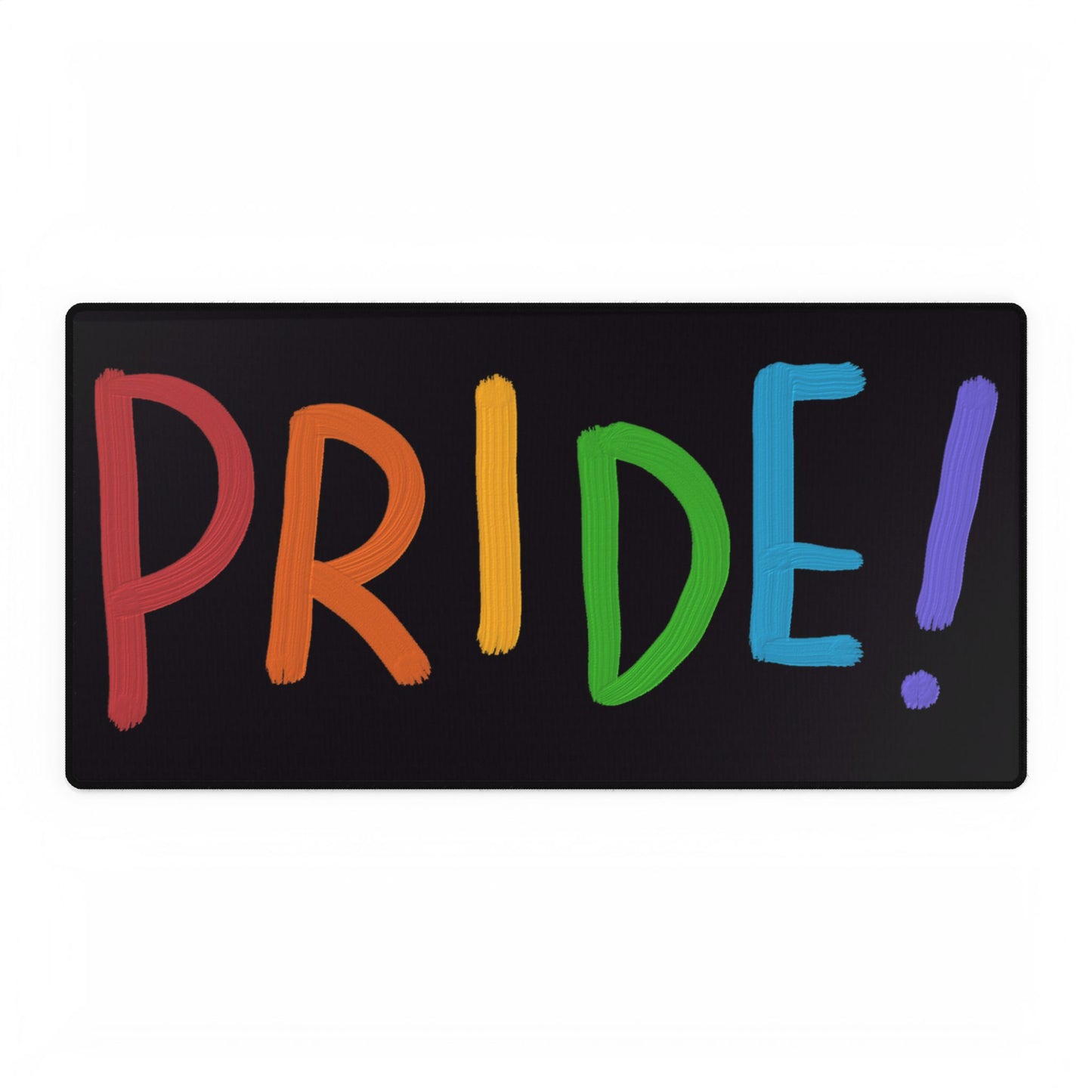 Desk Mats: LGBTQ Pride Black